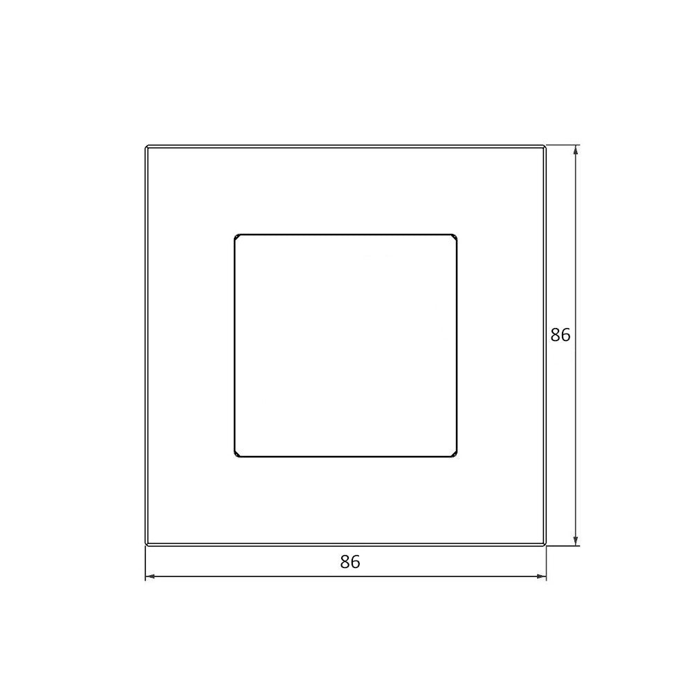 Vienvietis aliuminio rėmelis (juodas)