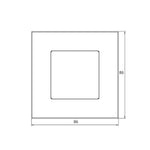 Vienvietis plastiko rėmelis (baltas)