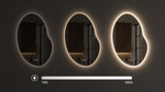 Netaisyklingos formos LED veidrodis Milan 60 × 80 cm