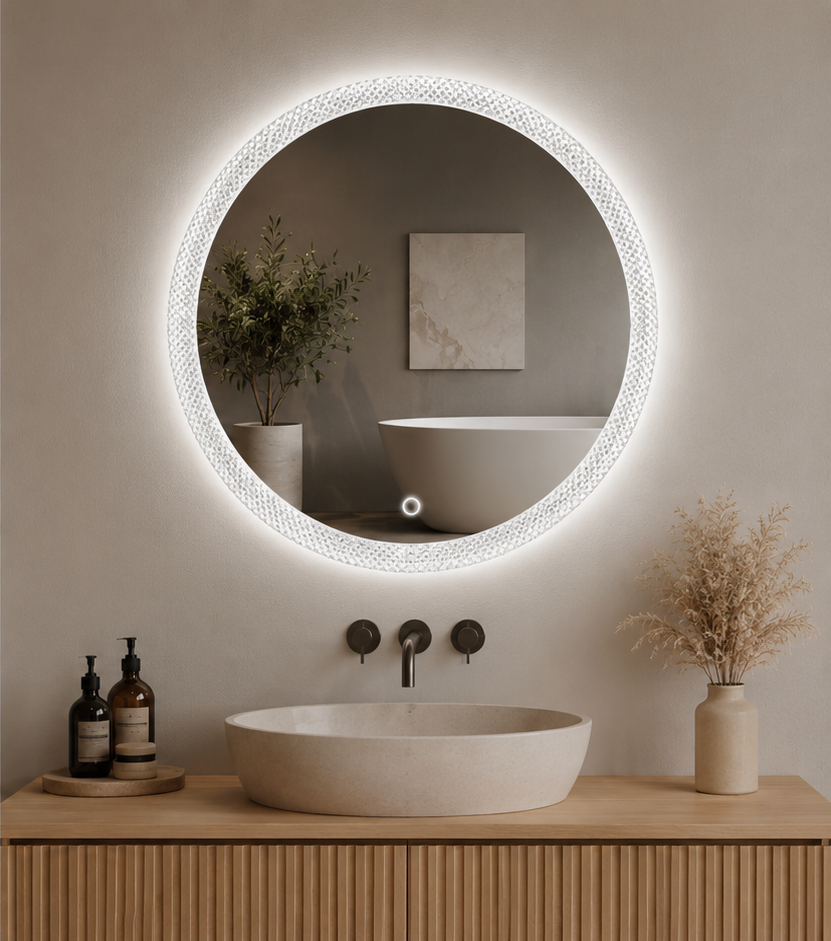 Apvalus LED veidrodis Celeste 60 cm
