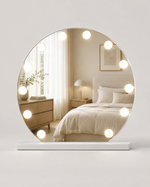 Kosmetinis LED veidrodis Celeste 2 baltu rėmu 50 × 47 cm