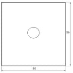 Vienvietė, tripolė panelė (pilka)