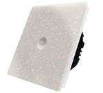 Vienpolis sensorinis jungiklis su marmuro (Arctic Granite) panele