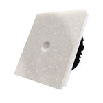 Vienpolis sensorinis jungiklis su marmuro (Arctic Granite) panele
