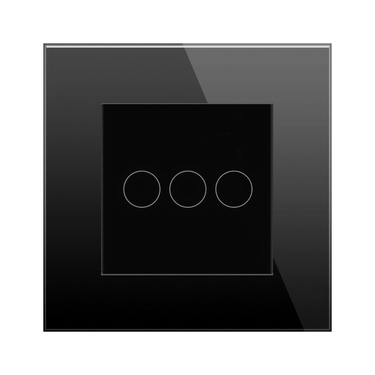 Vienvietis rėmelis su tripole moduline stiklo panelė (juoda)