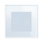 Vienvietis rėmelis su dvipole moduline stiklo panelė (balta)