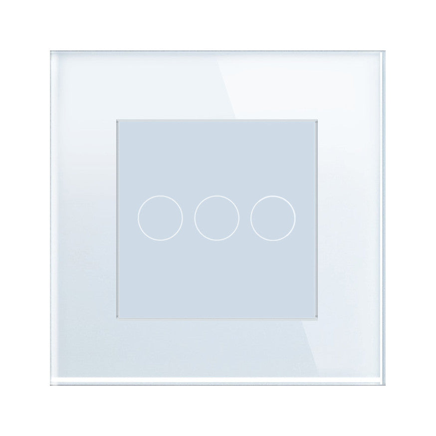 Vienvietis rėmelis su tripole moduline stiklo panelė (balta)