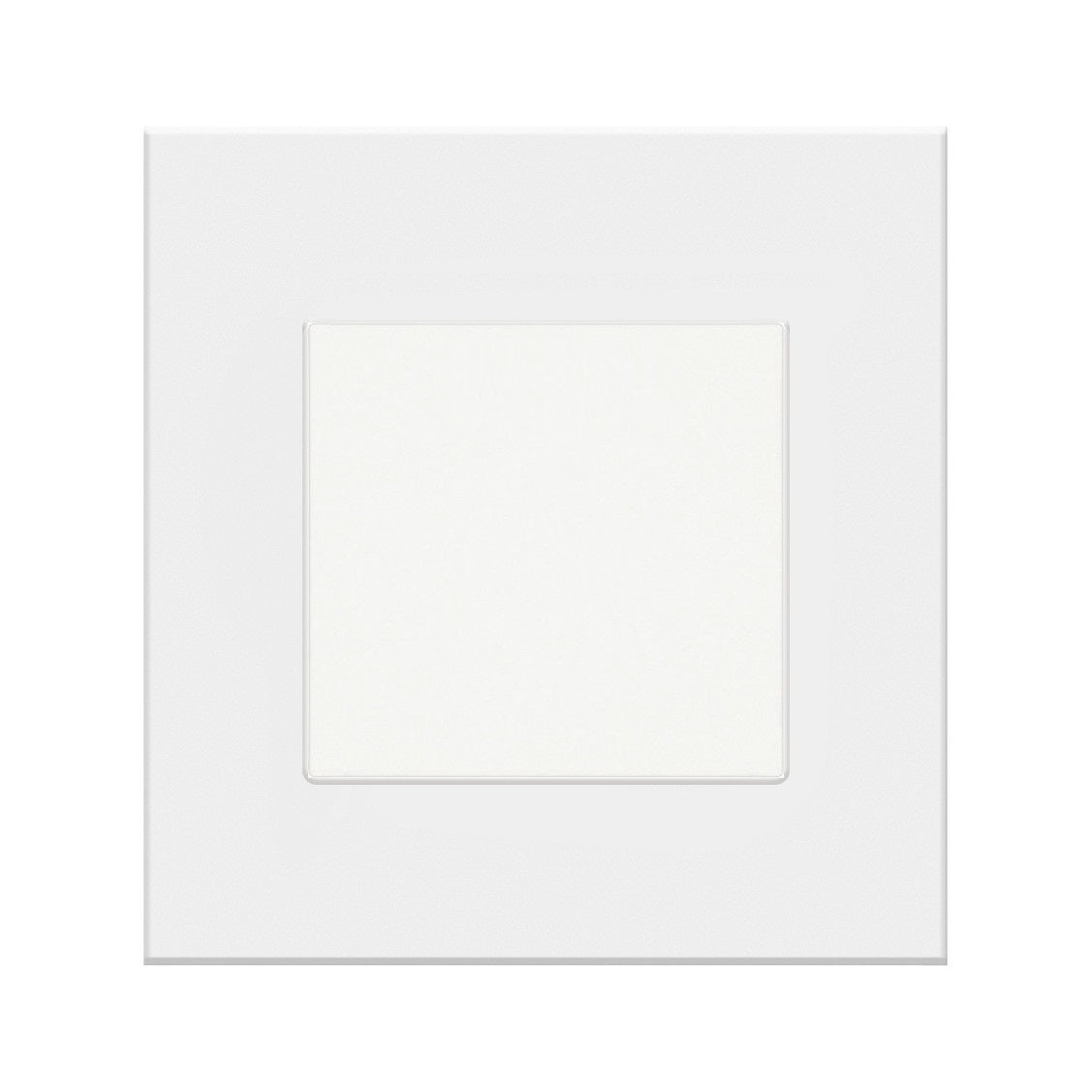 Vienpolis mechaninis jungiklis su plastikiniu rėmeliu (baltas)