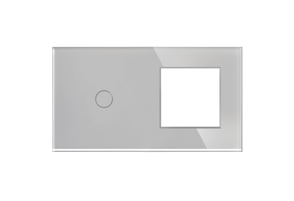 Vienpolė panelė su vienviečiu rėmeliu (pilka)