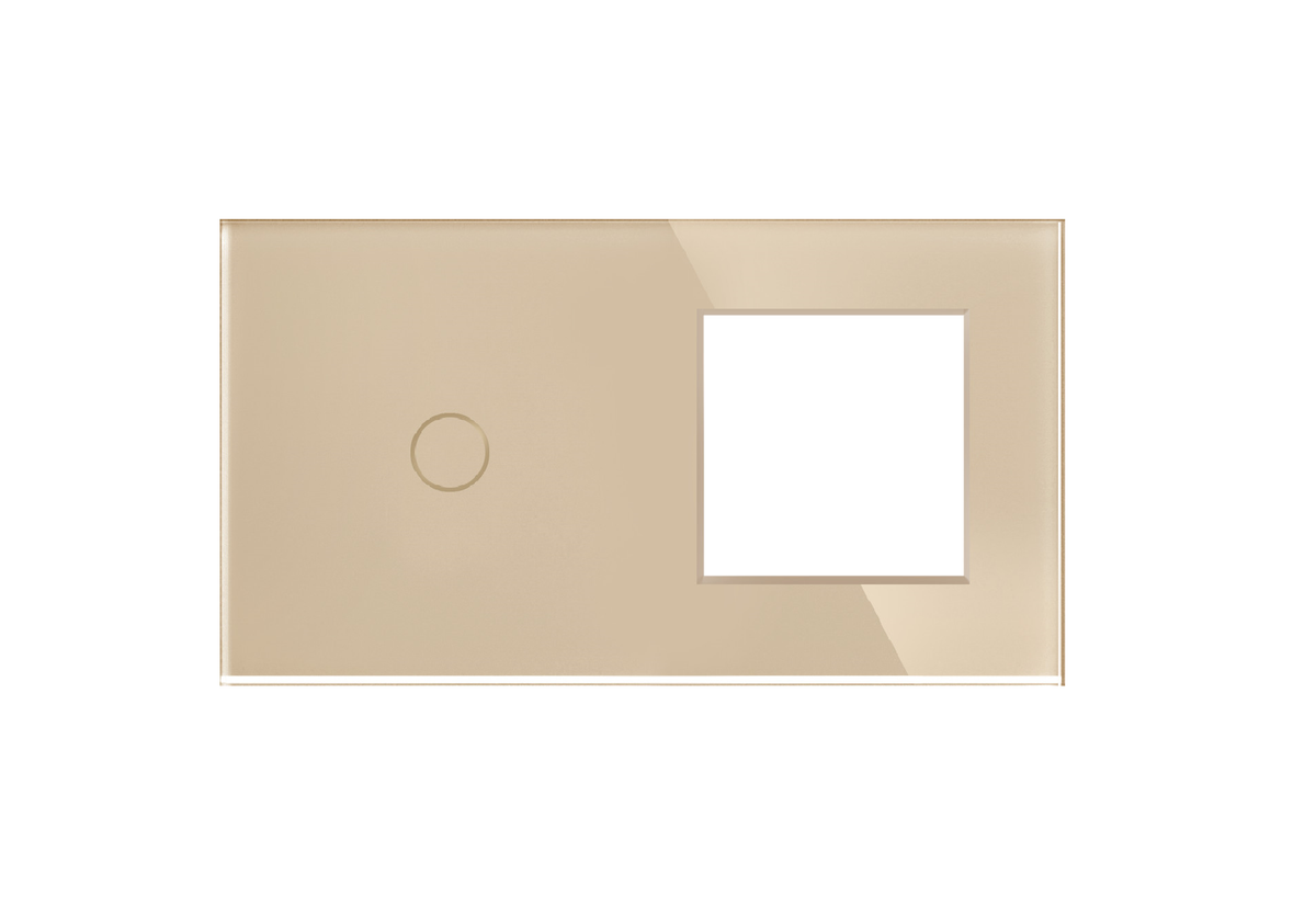 Vienpolė panelė su vienviečiu rėmeliu (auksinė)