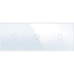Trivietė, vienpolė, sensorinė stiklo panelė (balta)