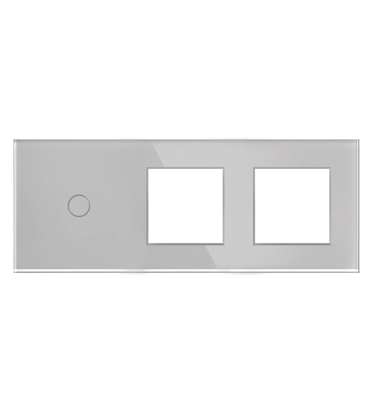 Vienpolė panelė su dviviečiu rėmeliu (pilka)