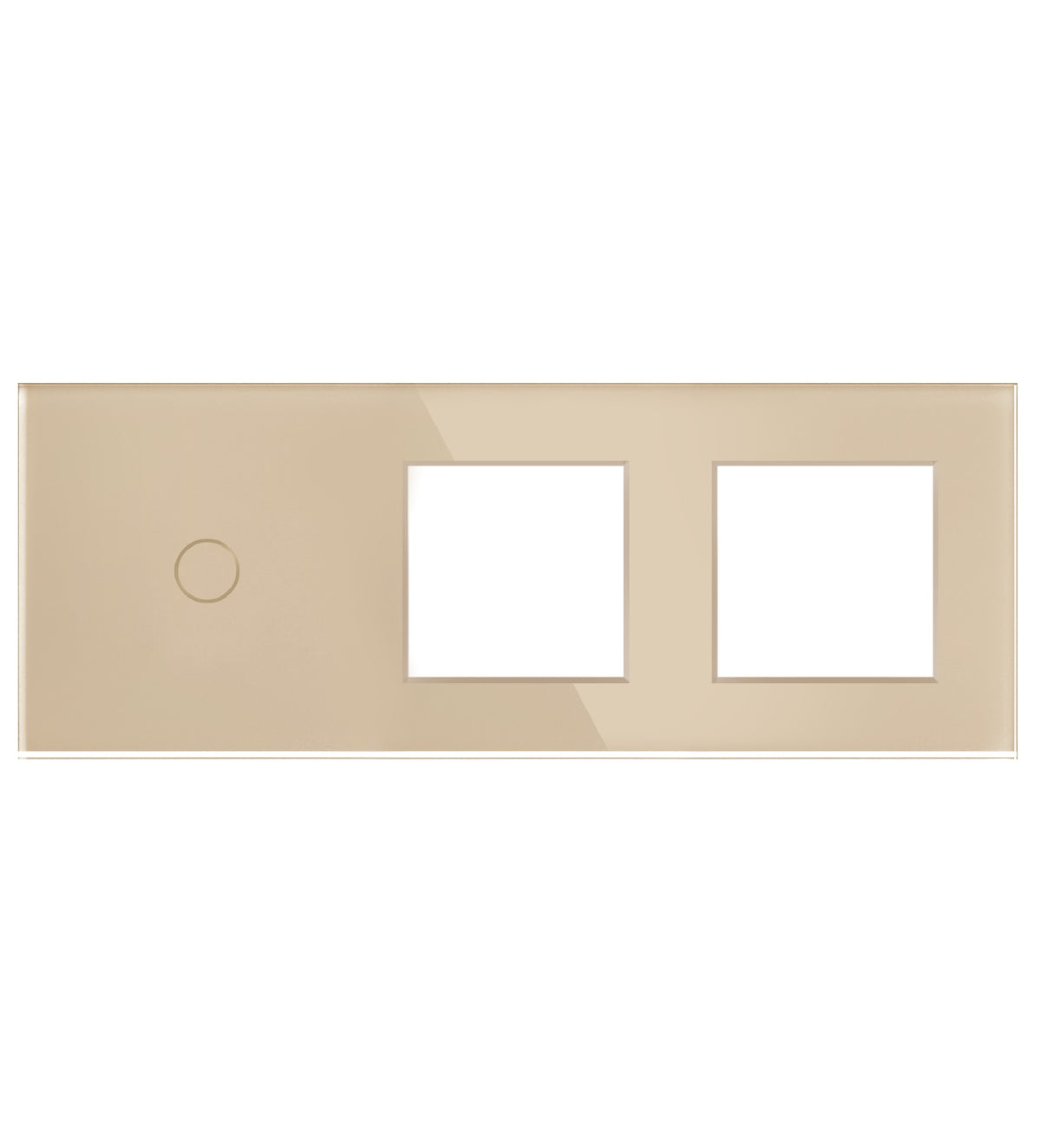 Vienpolė panelė su dviviečiu rėmeliu (auksinė)