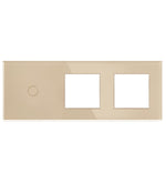 Vienpolė panelė su dviviečiu rėmeliu (auksinė)