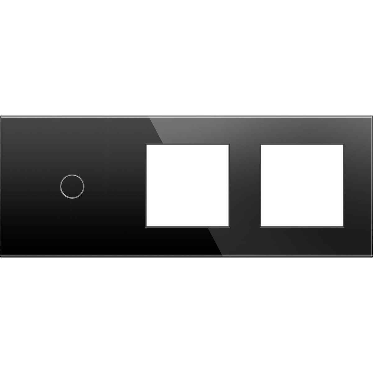 Vienpolė panelė su dviviečiu rėmeliu (juodas)