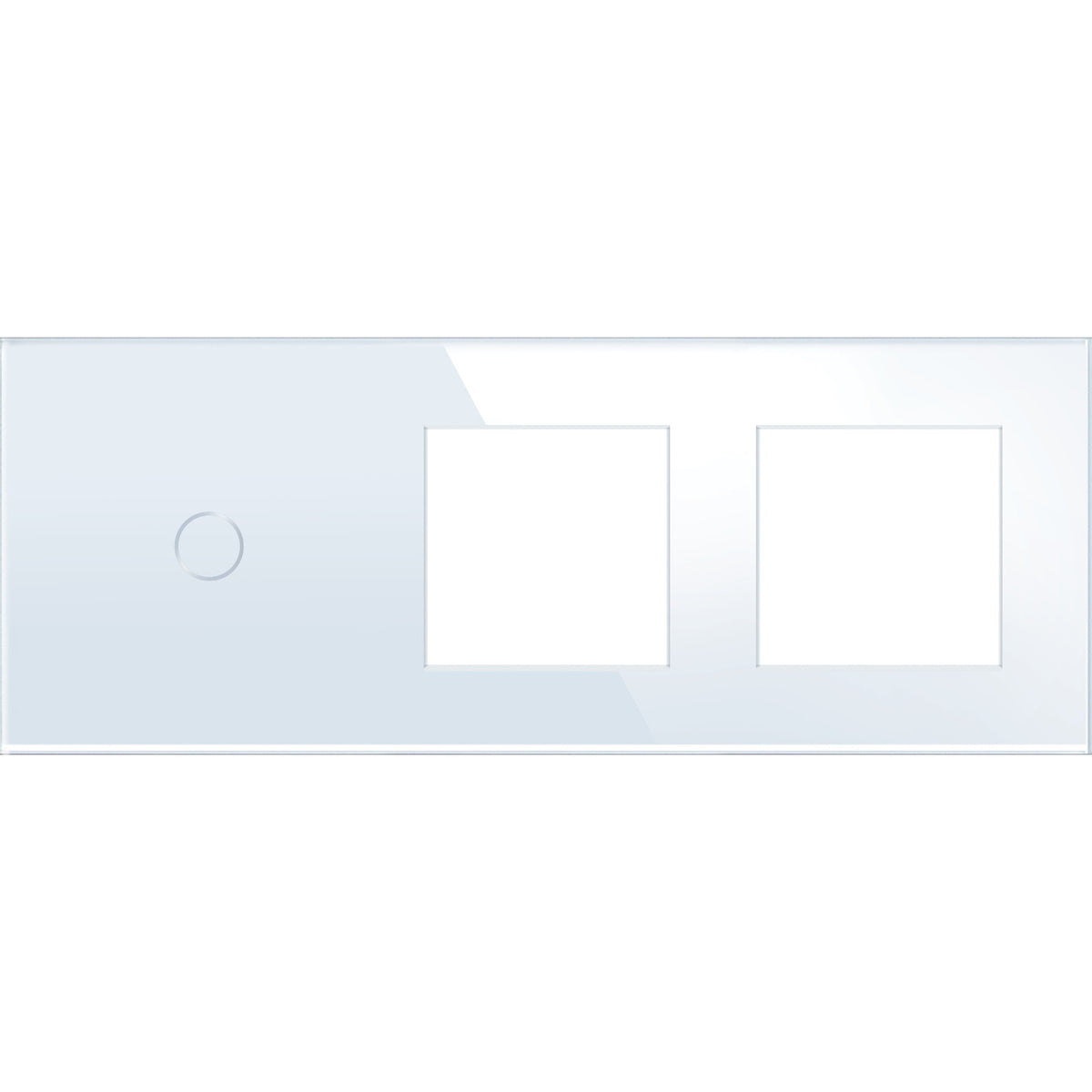 Vienpolė panelė su dviviečiu rėmeliu (baltas)