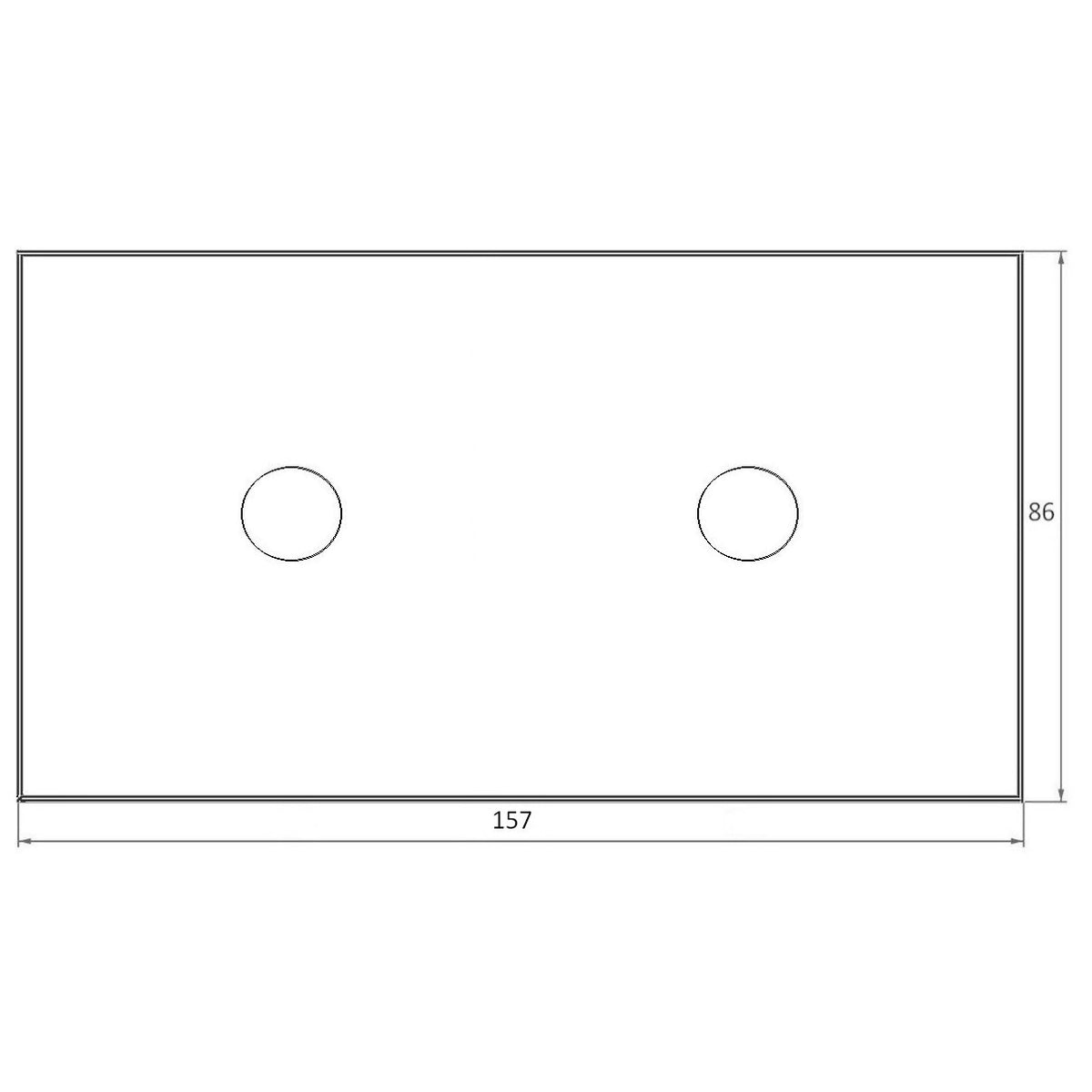 Dvivietė, dvipolė/vienpolė panelė (juoda)