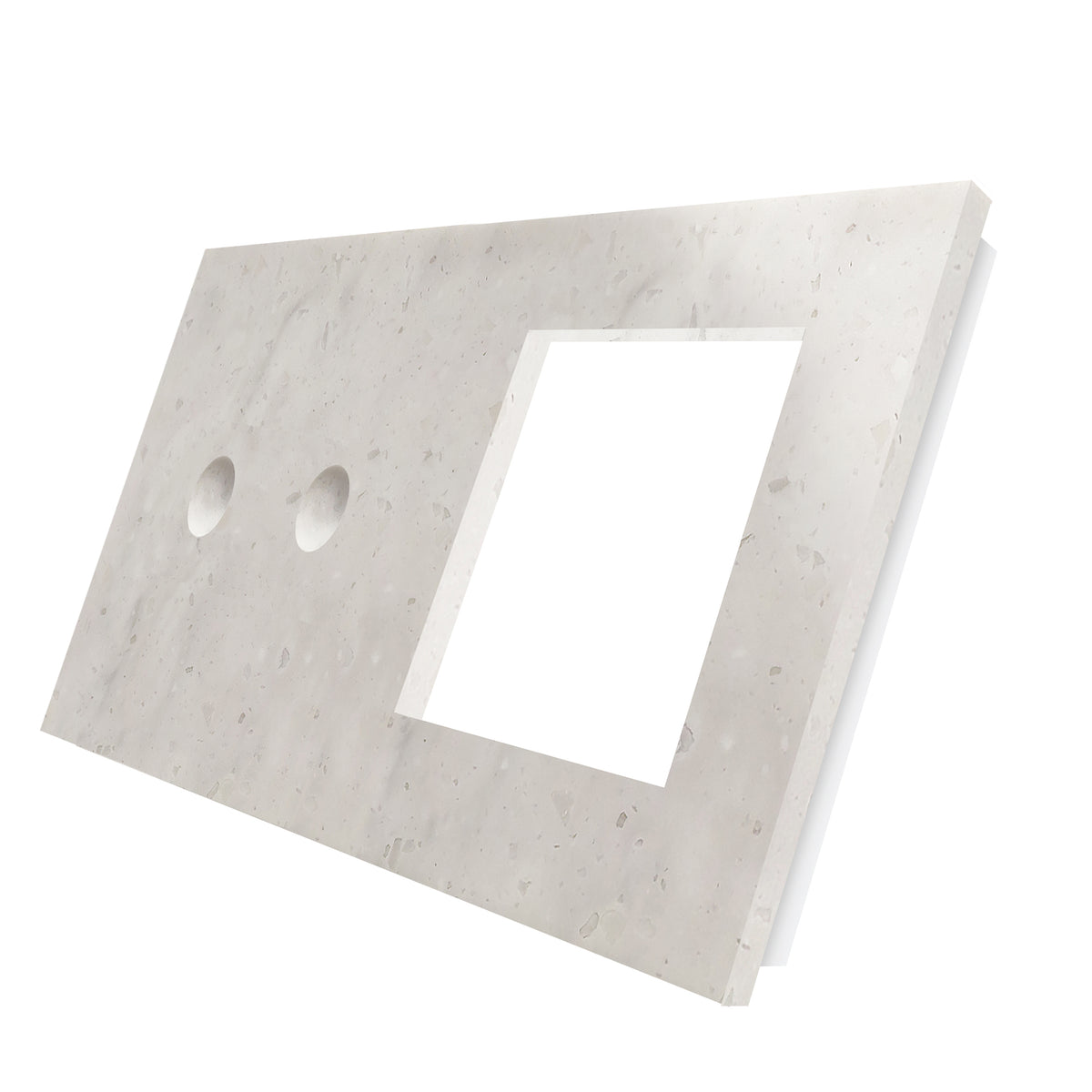 Dvipolė panelė su vienviečiu marmuro rėmeliu (Aurora Bianco)