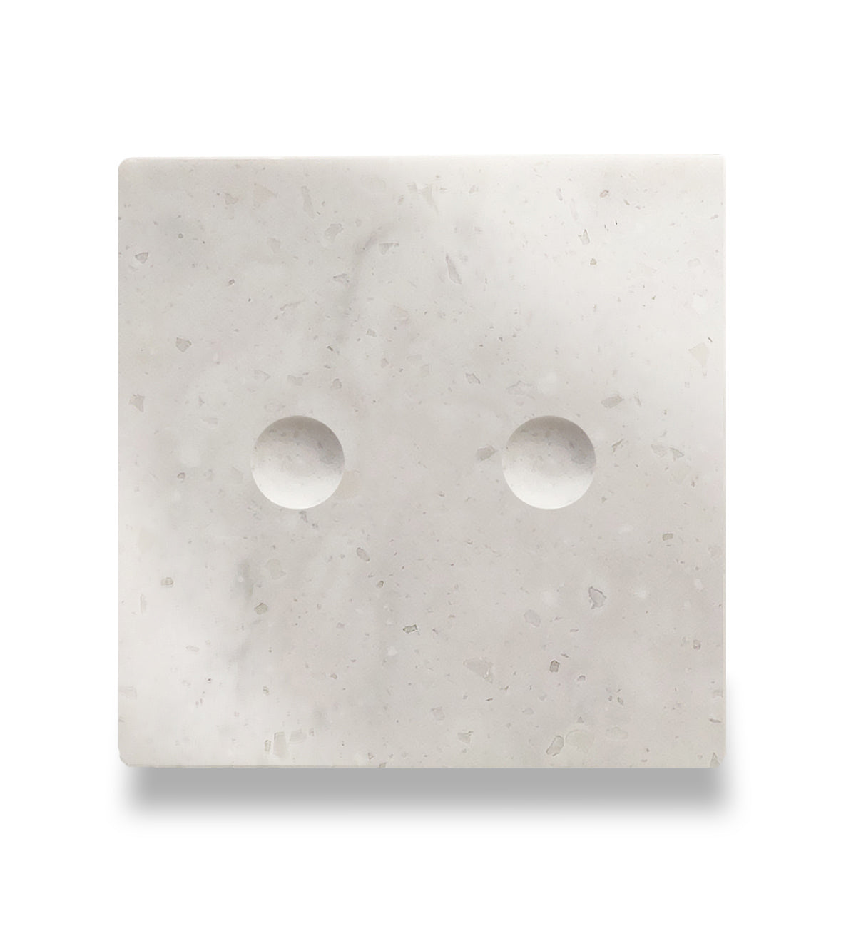 Dvipolis sensorinis jungiklis su marmuro ( Aurora Bianco ) panele