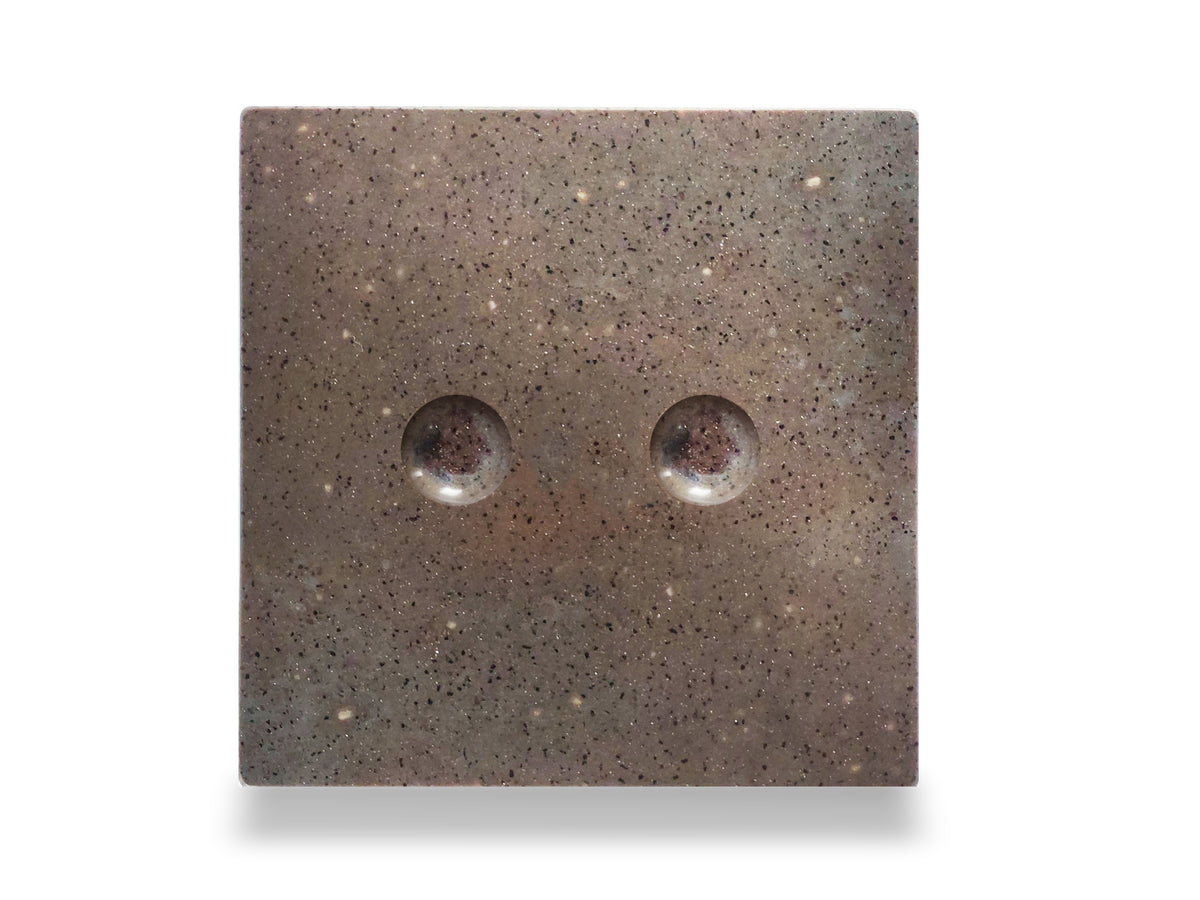 Dvipolis sensorinis jungiklis su marmuro ( Aurora Terra ) panele