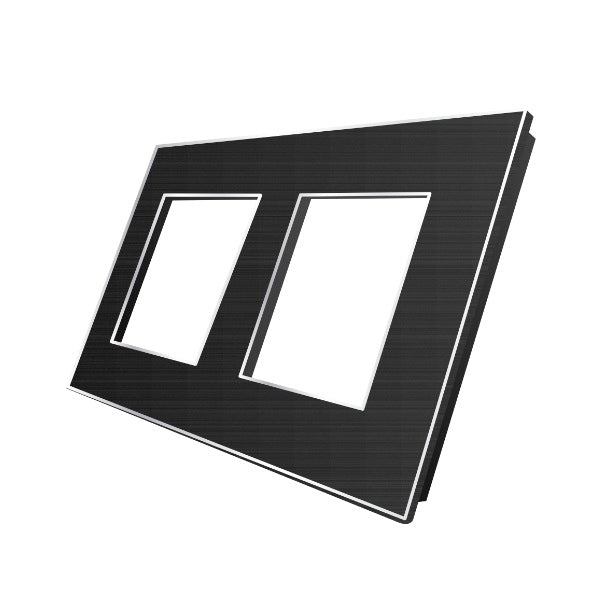 Dvivietis aliuminio rėmelis (juodas)