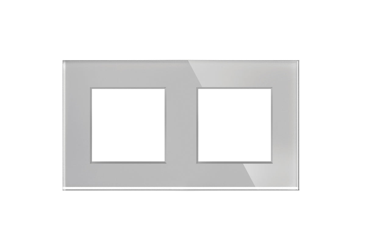 Dvivietis stiklo rėmelis (pilkas)