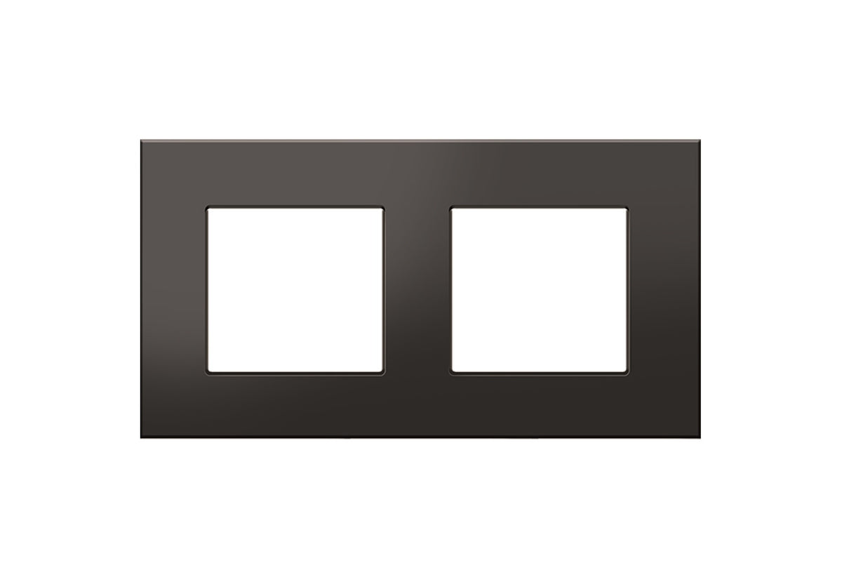 Dvivietis plastiko rėmelis (juodas)