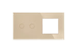 Dvipolė panelė su vienviečiu rėmeliu (auksinė)