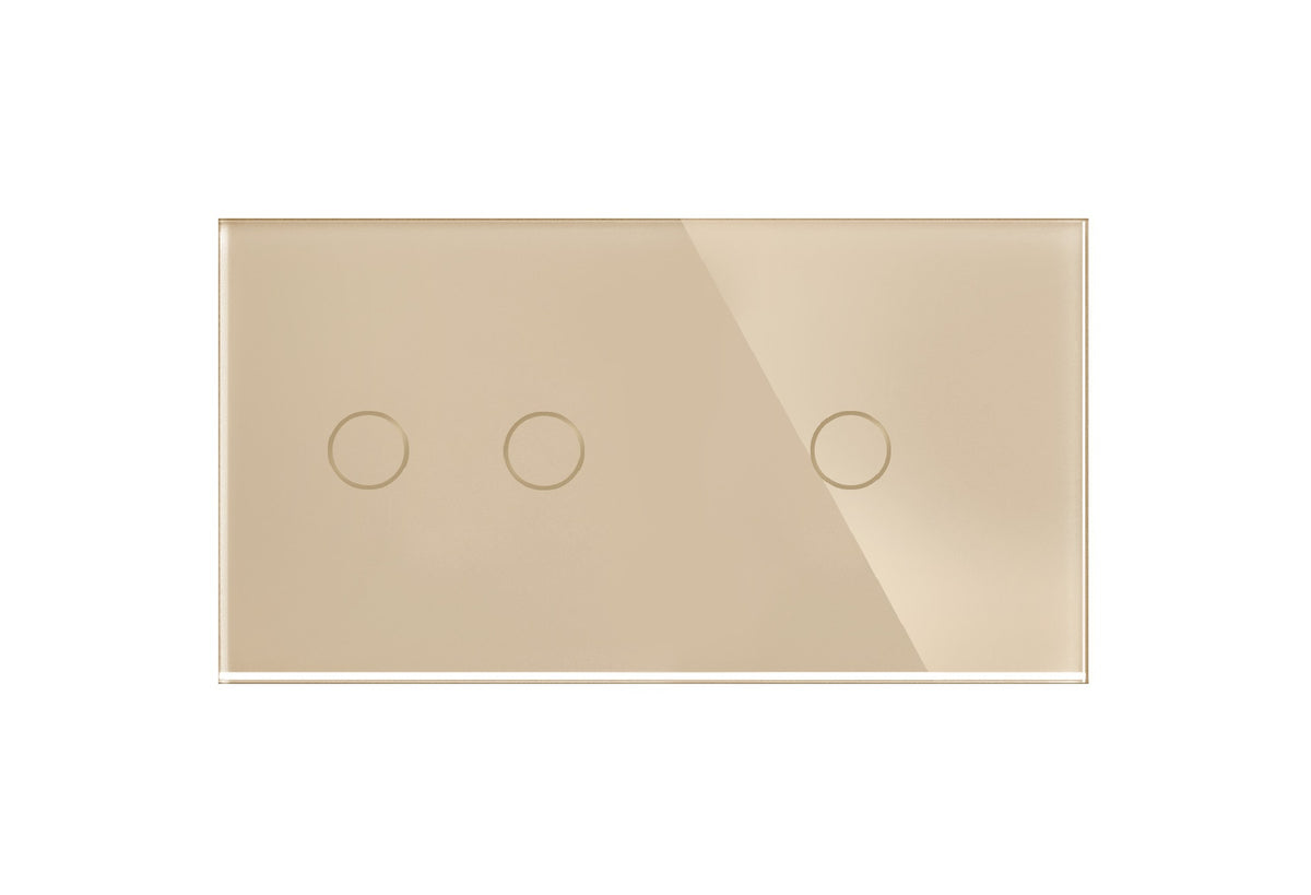 Dvivietė, dvipolė/vienpolė panelė (auksinė)