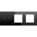 Dvipolė panelė su dviviečiu rėmeliu (juodas)