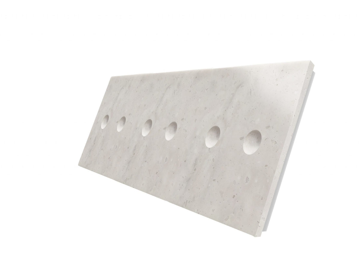 Trivietė, dvipolė , sensorinė marmuro (Aurora Bianco) panelė