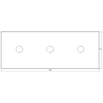 Trivietė, tripolė panelė (pilka)