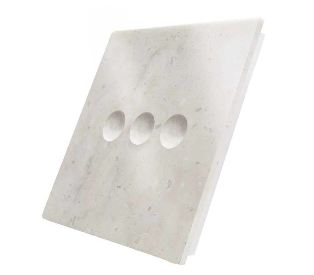 Vienvietė, tripolė , sensorinė marmuro (Aurora Bianco) panelė