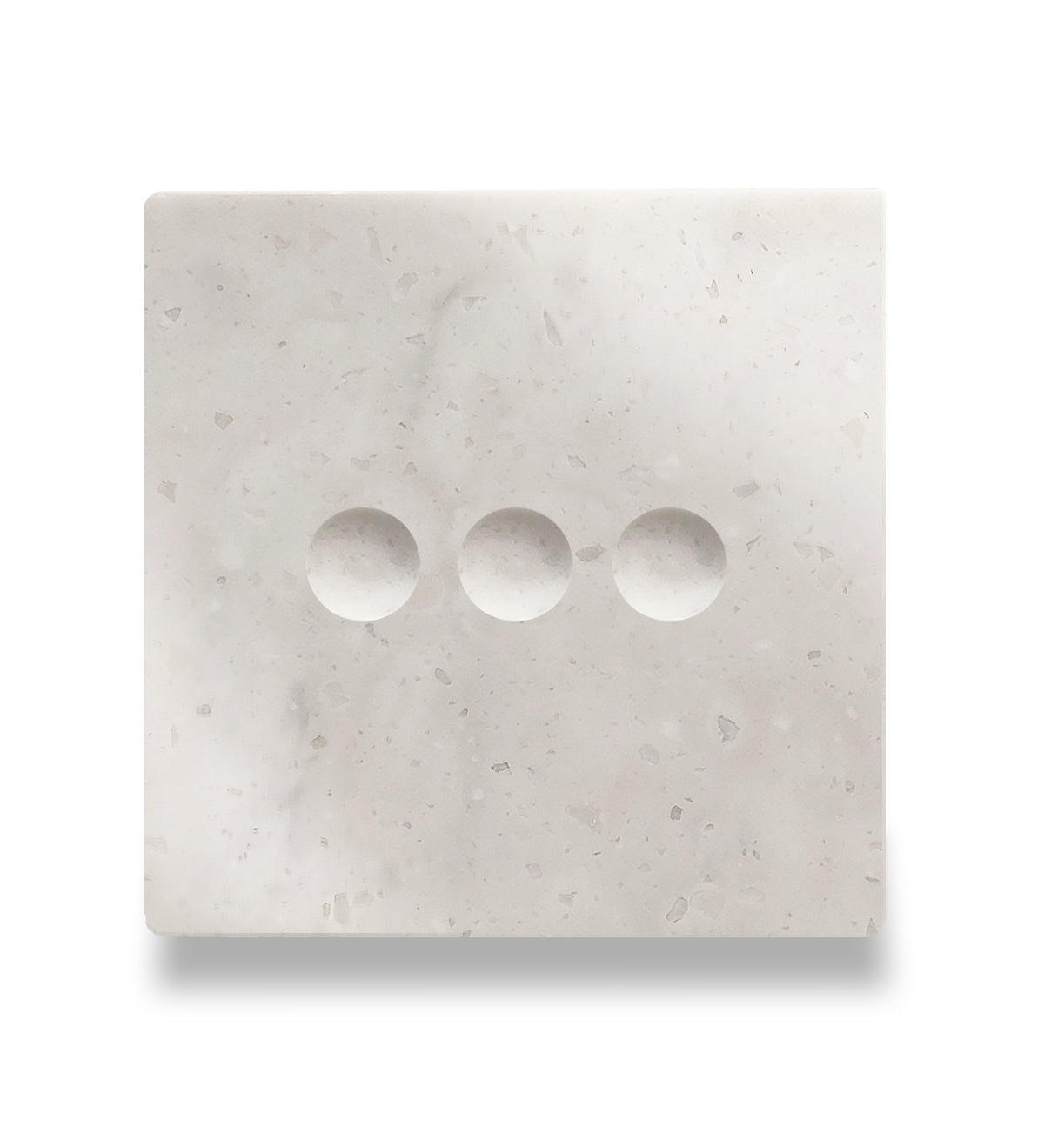 Tripolis sensorinis jungiklis su marmuro ( Aurora Bianco ) panele