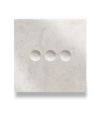 Tripolis sensorinis jungiklis su marmuro ( Aurora Bianco ) panele