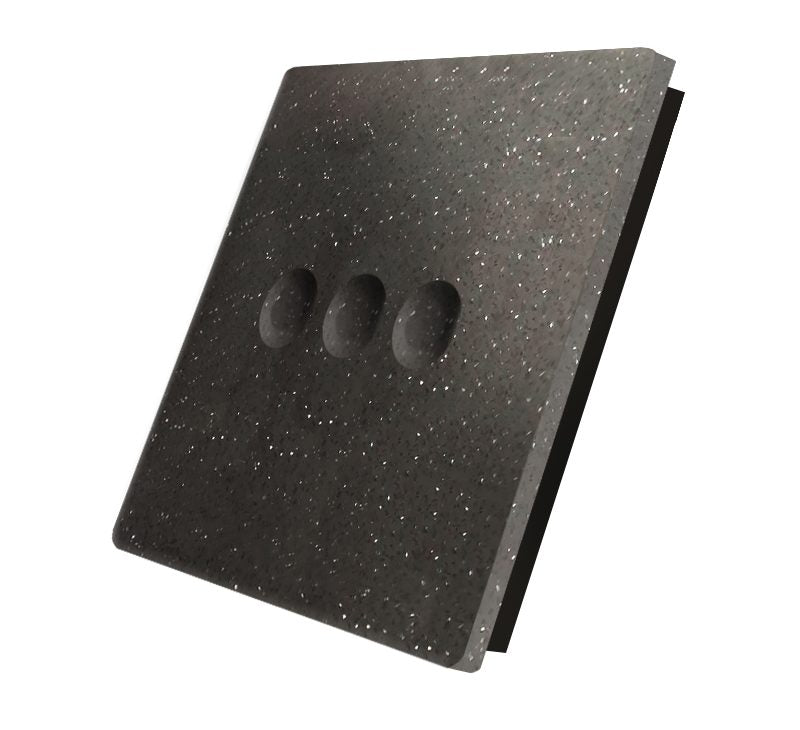 Vienvietė, tripolė , sensorinė marmuro (Black Pearl) panelė