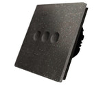 Tripolis sensorinis jungiklis su marmuro ( Black Pearl ) panele