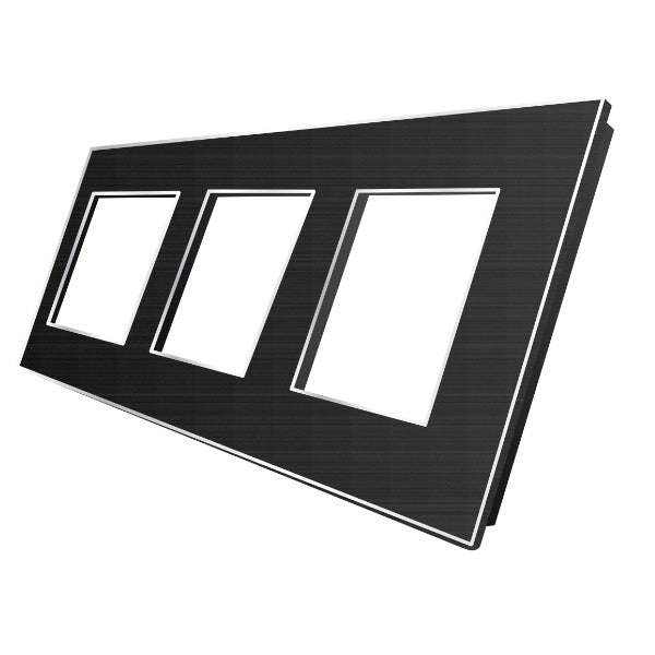 Trivietis aliuminio rėmelis (juodas)