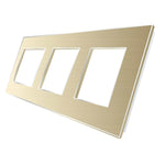 Trivietis aliuminio rėmelis (auksinis)