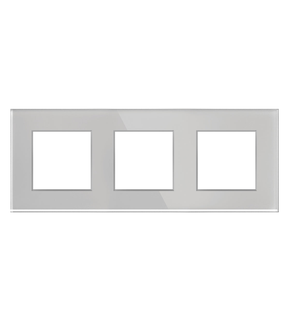 Trivietis stiklo rėmelis (pilkas)