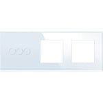 Tripolė panelė su dviviečiu rėmeliu (baltas)