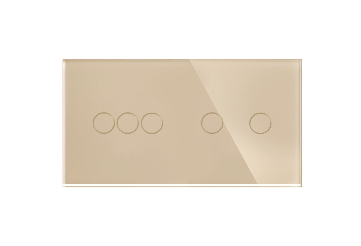 Dvivietė, tripolė/dvipolė panelė (auksinė)