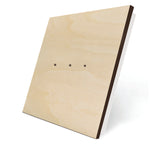 Tripolė natūralaus medžio panelė (be jungiklio)