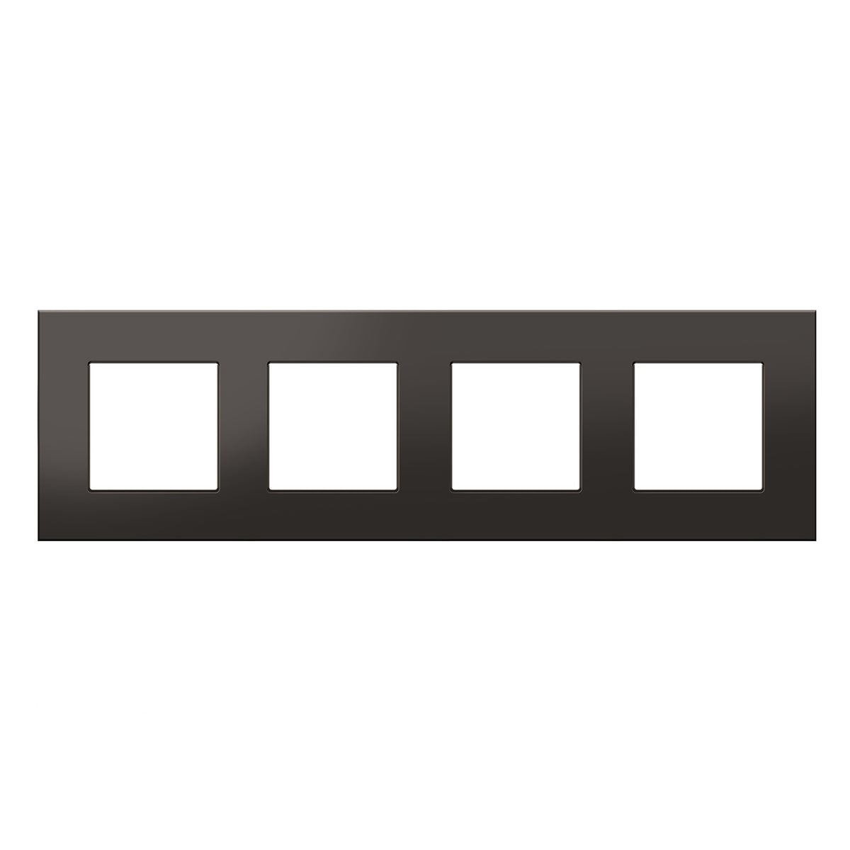 Keturvietis plastiko rėmelis (juodas)