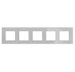 Penkiavietis stiklo rėmelis (pilka)