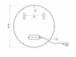 Apvalus LED veidrodis Dalia 70 cm