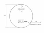 Apvalus LED veidrodis Vega 2 90 cm