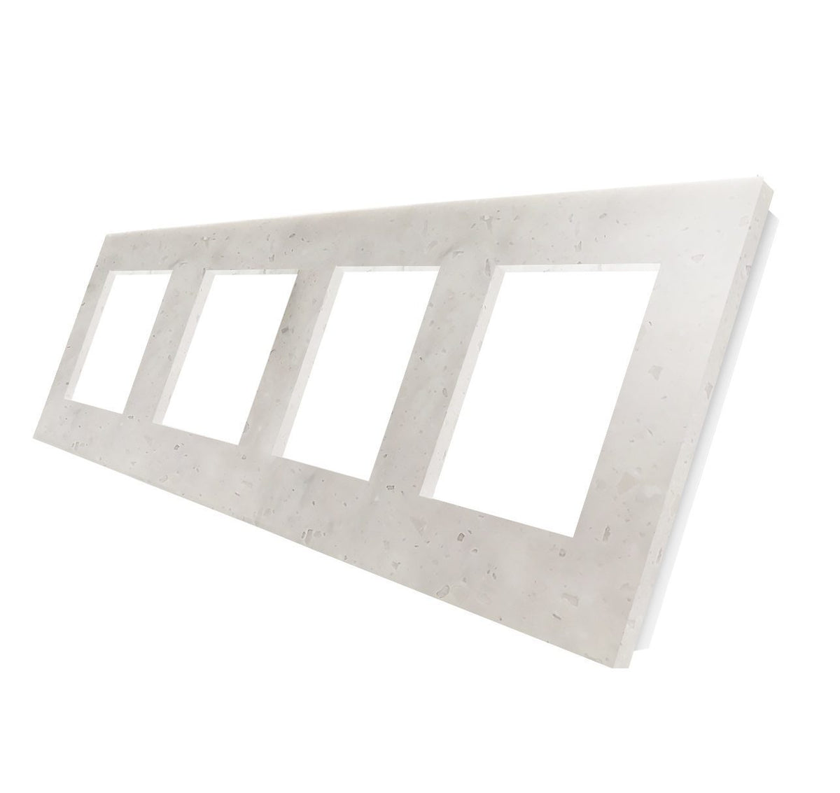 Keturvietis marmuro serijos rėmelis (Aurora Bianco)
