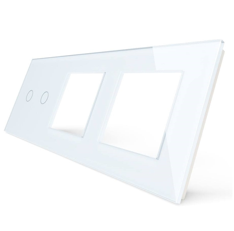 Dvipolė panelė su dviviečiu rėmeliu (baltas)