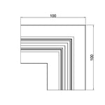 Kampinis sujungimas (įleidžiamo bėgelio) KSPT-1, 11mm